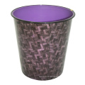 Plastic Abstract Design Open Top Dustbin (B06-2015-3)